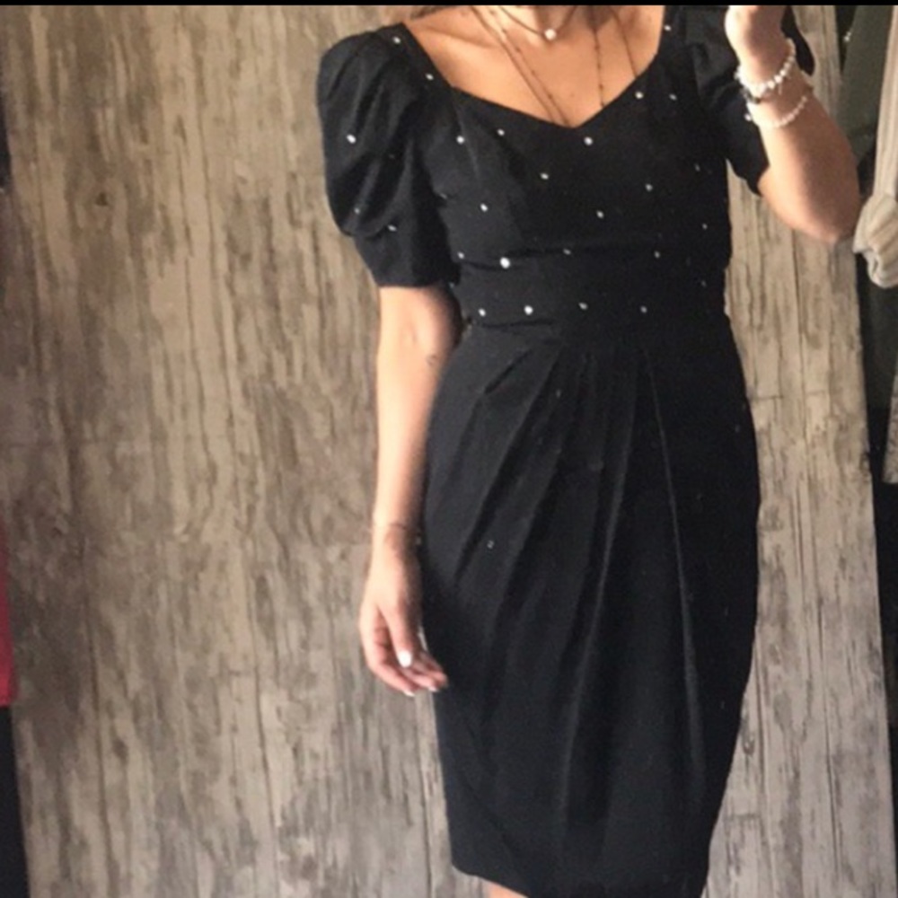 Kamisato Geary Roark Vintage black cocktail dress